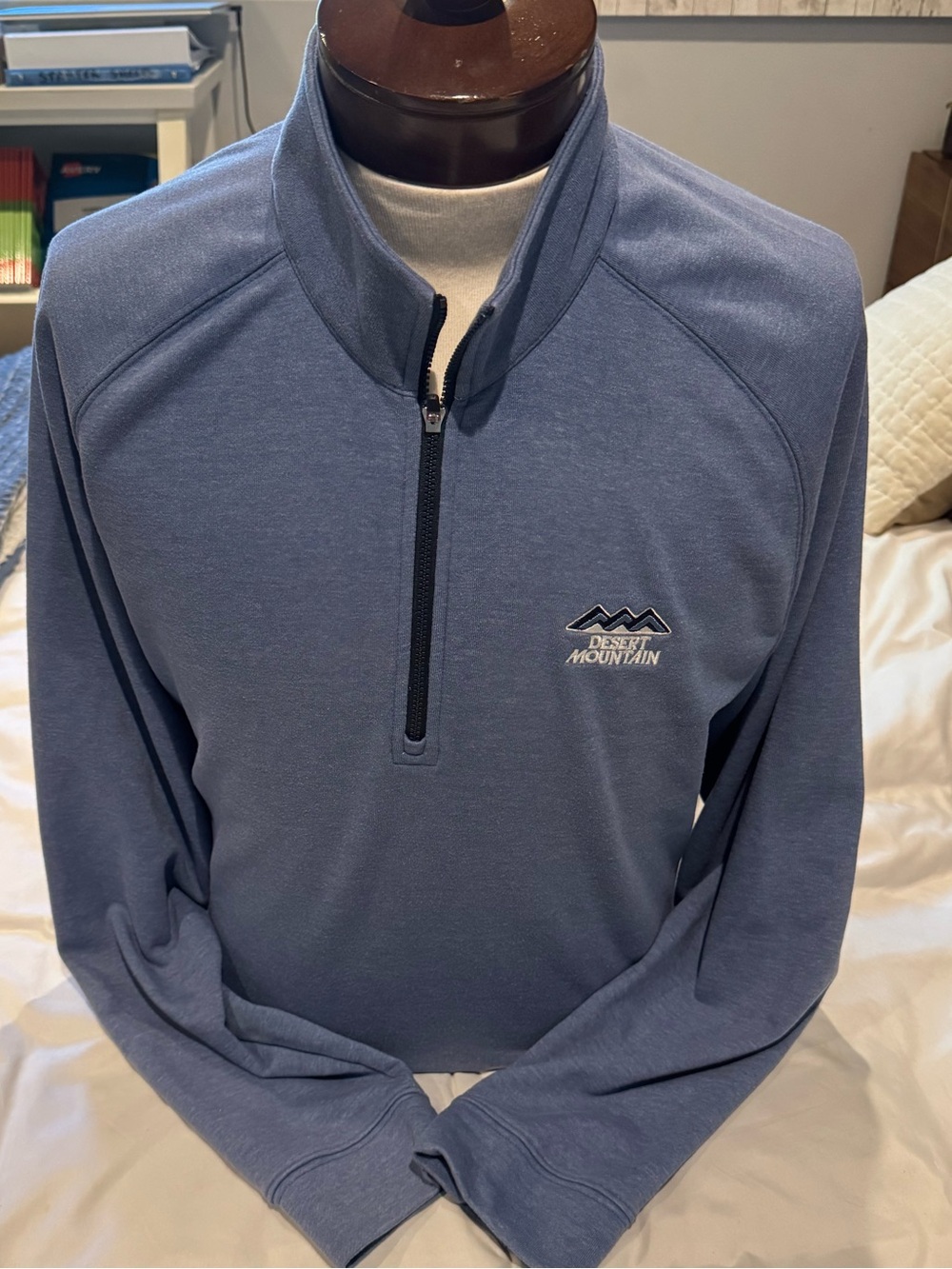 Dunning Men's Half-Zip Sweater - Slate Blue